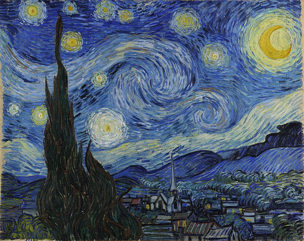 La noche estrellada de Vincent van Goght - Colores complementarios